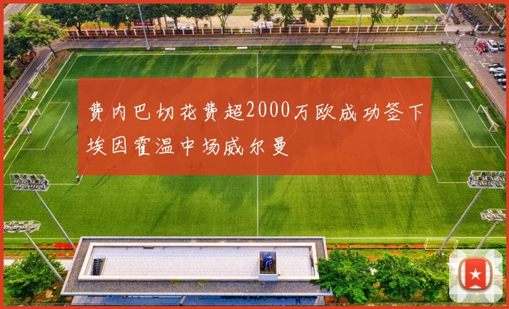 费内巴切花费超2000万欧成功签下埃因霍温中场威尔曼